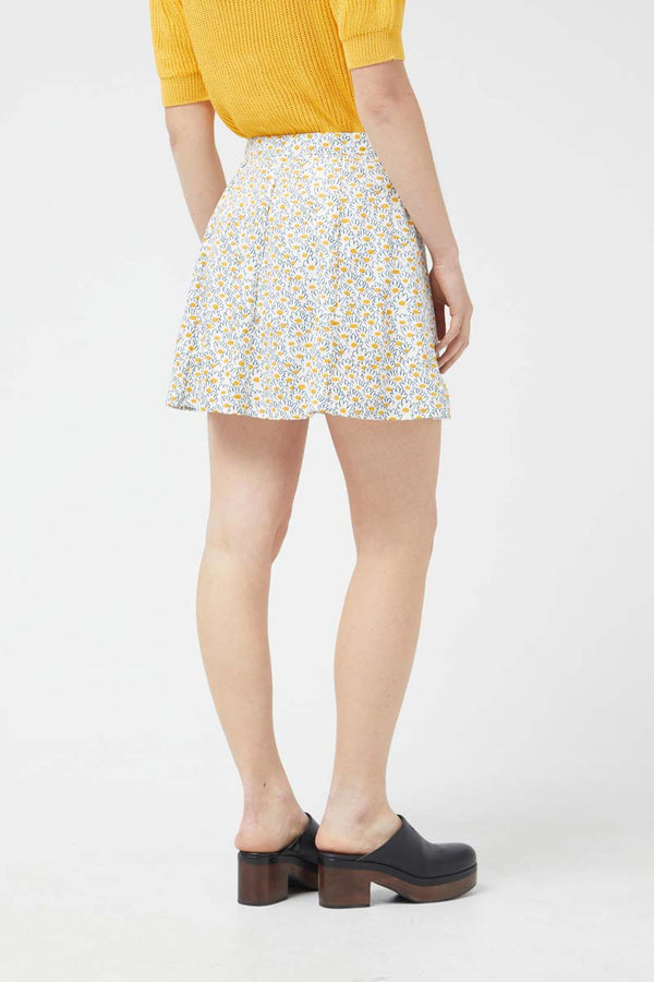 COMPANIA FANTASTICA - Marguerite floral short skirt - 41C/40003