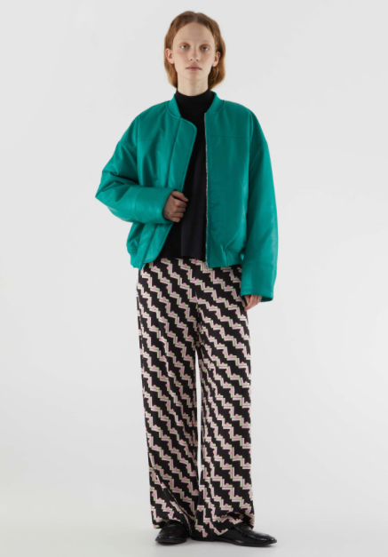 COMPANIA FANTASTICA - Pull trapèze col montant noir 34C/10276