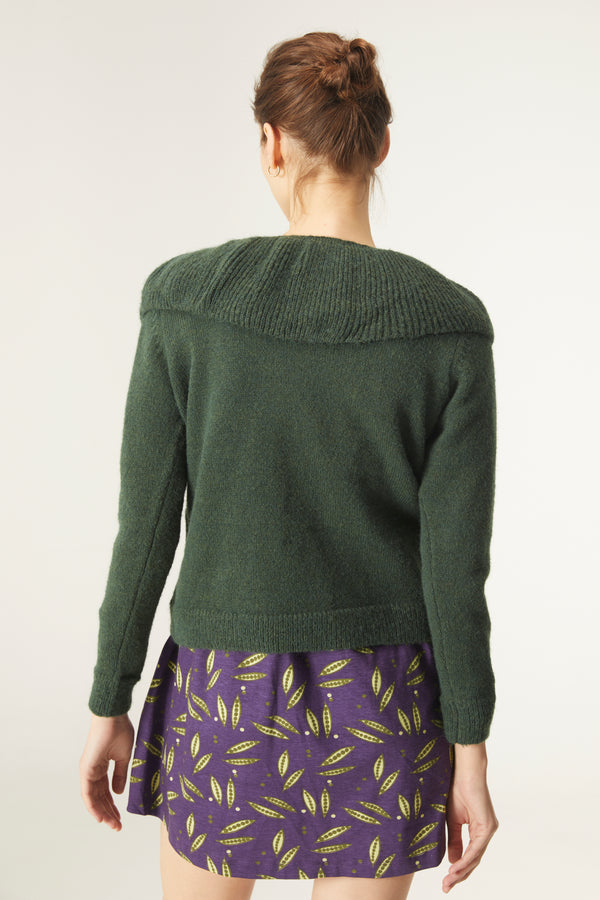 COMPANIA FANTASTICA - RUFFLE NECK SWEATER 23C/10045 CS