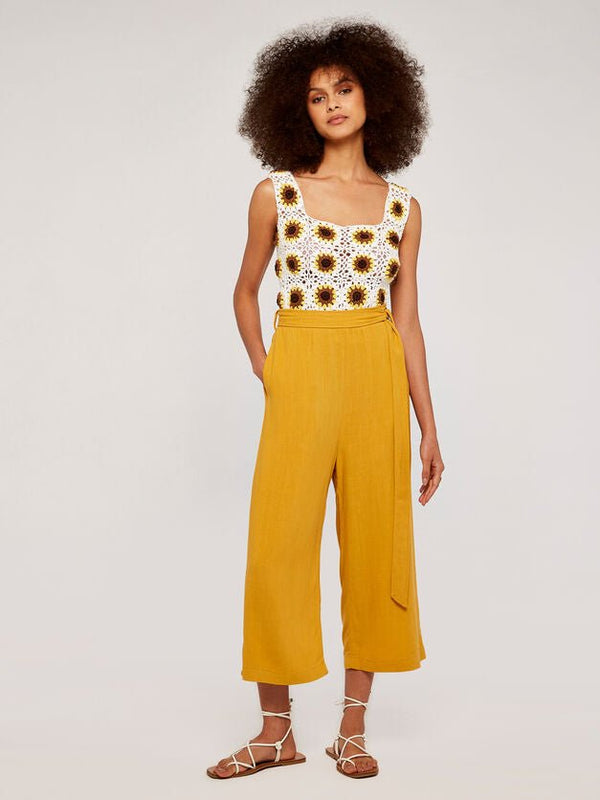 APRICOT - Self Tie Waist Culottes - Boutique Bubbles