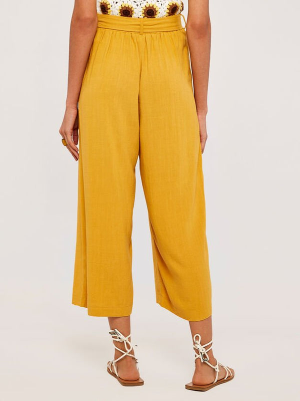 APRICOT - Self Tie Waist Culottes - Boutique Bubbles