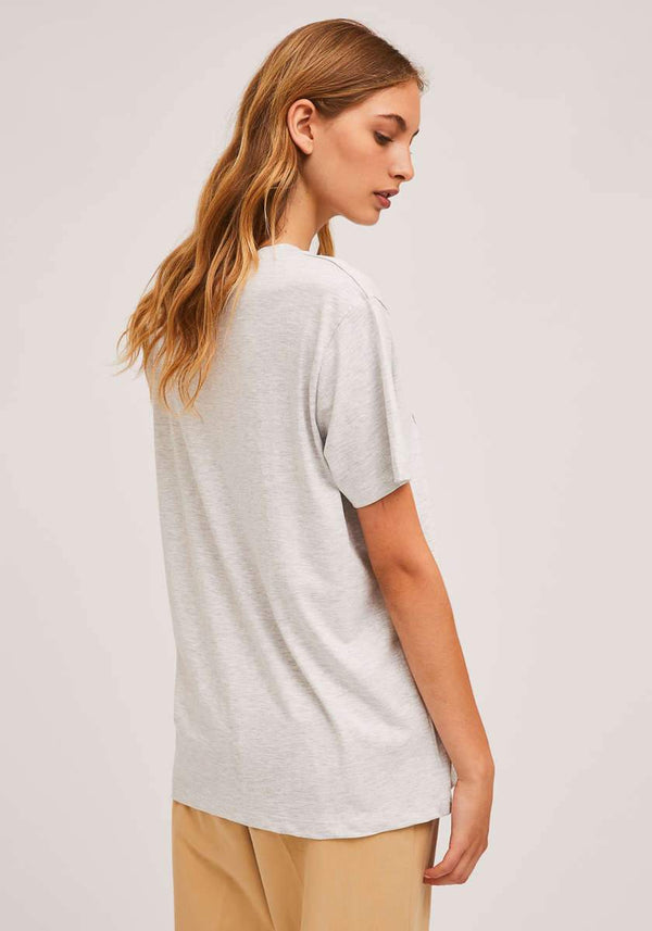COMPANIA FANTASTICA - Cotton Front Sushi Print T-Shirt