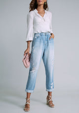 LEZ A LEZ - Mommy Destroyed Jeans - Boutique Bubbles