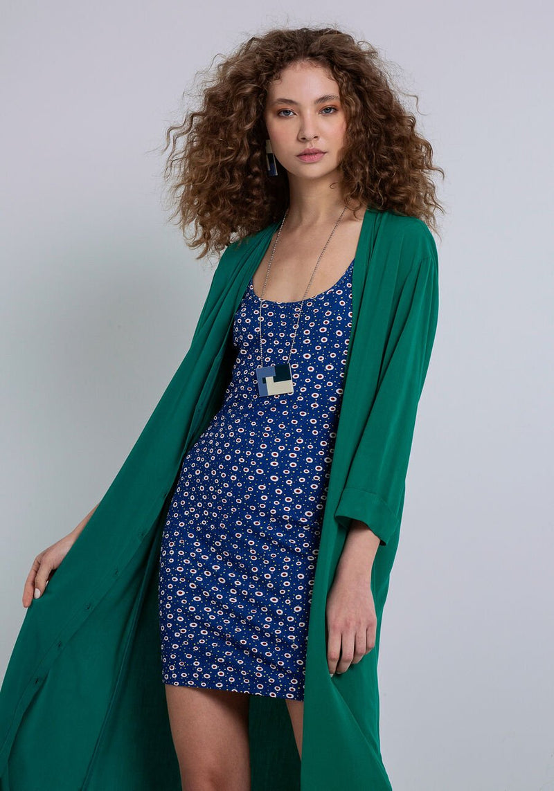 LEZ A LEZ - Printed Cinnamon Short Dress - Boutique Bubbles