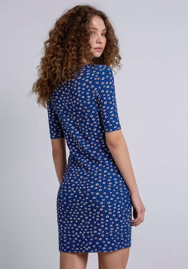 LEZ A LEZ - Printed Cinnamon Short Dress - Boutique Bubbles