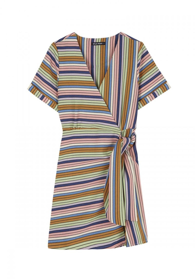 WILD PONY - ROBE À RAYURES PASTEL