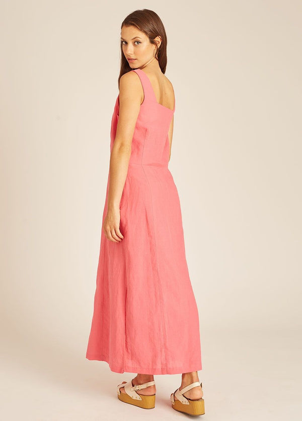 PEPALOVES - RAMIE LONG DRESS FUCSIA